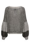 Noella - Strik - Liana Knit Sweater - Grey Melange Mix