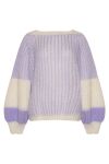 Noella - Strik - Liana Knit Sweater - Lavender/White
