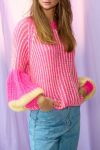 Noella - Strik - Liana Knit Sweater - Pink/Yellow Mix