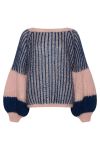 Noella - Strik - Liana Knit Sweater - Rose/Navy
