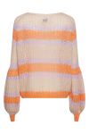 Noella - Strik - Pacific Knit Sweater - Apricot/Lavender Mix