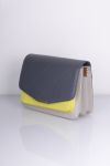 Noella - Taske - Blanca Multi Compartment Bag - Dark Grey/Lime Green lak/Grey