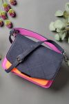 Noella - Taske - Blanca Multi Compartment Bag - Navy/Neon Orange/Fuscia 