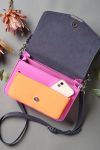 Noella - Taske - Blanca Multi Compartment Bag - Navy/Neon Orange/Fuscia 