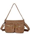 Noella - Taske - Celina Bag - Real Suede W. Gold Taupe