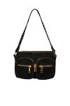Noella - Taske - Kendra Bag - Real Suede W. Gold Black