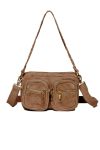Noella - Taske - Kendra Bag - Real Suede W. Gold Taupe