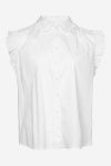 Noella - Top - Senza Top Cotton Poplin - White