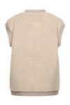 Noella - Vest - Effi Pile Vest - Beige/Army Mix