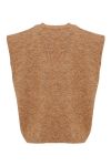 Noella - Vest - Frenchie Knit Vest - Camel Melange