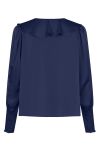 Neo Noir - Bluse - Sandie Sateen Blouse - Navy