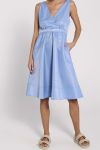 Norr - Kjole - Regan Dress - Dusty Blue