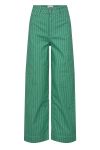 Nümph - Jeans - Nuparis Cropped Jeans - Green stripe/Green Spruce