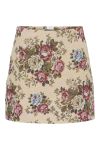 JDY - Nederdel - Flola HW Jacquard Short Skirt - Crème Brûlée Flower Jacquard (Levering midt juli)