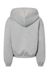 Pieces - Sweatshirt - Bucuba LS Zipper Scuba Hoodie - Light Grey Melange