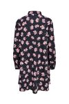 JDY - Kjole - JDY Soro L/S Abigail Shirt Dress - Sky Captain/Pink Clover