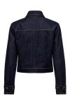 JDY - Jakke - Jdy Sansa Ls Jacket Dnm - Dark Blue Denim
