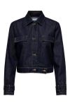 JDY - Jakke - Jdy Sansa Ls Jacket Dnm - Dark Blue Denim