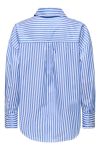 JDY - Skjorte - Jdy Vesper L/S Loose Striped Shirt - Cloud Dancer/Cornflower