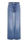 JDY - Jeans - Jdy Felina-Fina Hw Wide - Medium Blue Denim