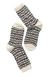 Oroblu - Strømper - Note Woman Wool Pattern - Off White/Black