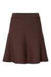 Y.A.S - Nederdel - Fonny HW Knit Skirt - Chocolate Brown