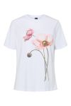 Pieces - T-shirt - Guru ss Printed T-Shirt - Bright White Big flower