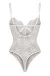 OW Collection - Bodystocking - Layce Bodysuit - White