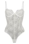OW Collection - Bodystocking - Layce Bodysuit - White