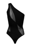 OW Collection - Bodystocking - Curve Bodysuit - Black Caviar