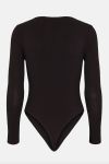 OW Collection - Bodystocking - Erla Bodysuit - Black Caviar