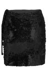 OW Collection - Nederdel - Glitter Skirt - Black Caviar