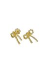 Pico - Øreringe - Arco Mini Crystal Studs - Clear Gold