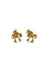 Pico - Øreringe - Bow Petite Studs FG - Goldplated