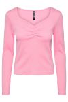Pieces - Bluse - PC Tania LS Top - Begonia Pink