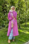 Pieces - Jakke - PC Jili Long Coat - Radiant Orchid