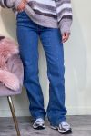 Pieces - Jeans - PC Siffi Hw Wide Rhinestone Jeans - Medium Blue Denim 