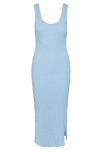 Pieces - Kjole - PC Amy SL Ankle Dress - Airy Blue