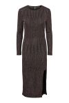 Pieces - Kjole - PC Mary LS Midi - Black Glitter