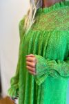 Pieces - Kjole - PC May LS Lace Dress - Grass Green