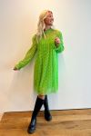 Pieces - Kjole - PC May LS Lace Dress - Grass Green