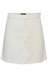 Pieces - Nederdel - PC Kaja HW Contrast Skirt - Whitecap Gray