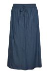 Pieces - Nederdel - PC Karter HW Midi Skirt - Ombre Blue