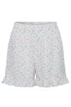 Pieces - Shorts - PC Mille HW Frill Shorts - Bright White