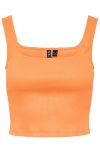 Pieces - Top - PC Nukisa Cropped Tank Top - Mock Orange