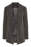 Pieces - Blazer - PC Bozzy Ls Loose Striped Blazer Noos Bc - Magnet