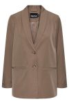 Pieces  - Blazer - PC Size LS Loose Blazer - Fossil