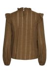 Pieces - Bluse - PC Amelia LS Top - Beech