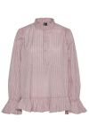 Pieces - Bluse - PC Assra LS Top - Party Pink