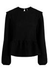 Pieces - Bluse - PC Daniella LS Top - Black